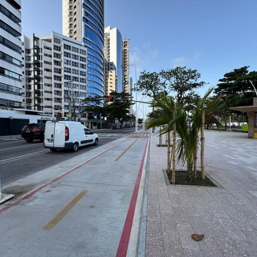Trechos concluídos da Orla do Recife ainda aguardam mobiliário