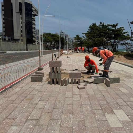 Prazo para conclusão da requalificação da Orla foi adiado em oito meses