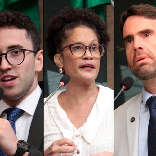 Três vereadores de diferentes posições políticas estão na mira do PSB para possíveis punições na Câmara do Recife - Fotos: Câmara do Recife