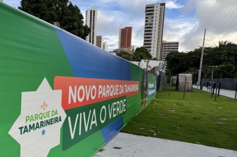 Áreas do Parque inaugurado ainda seguem com tapumes aguardando conclusão