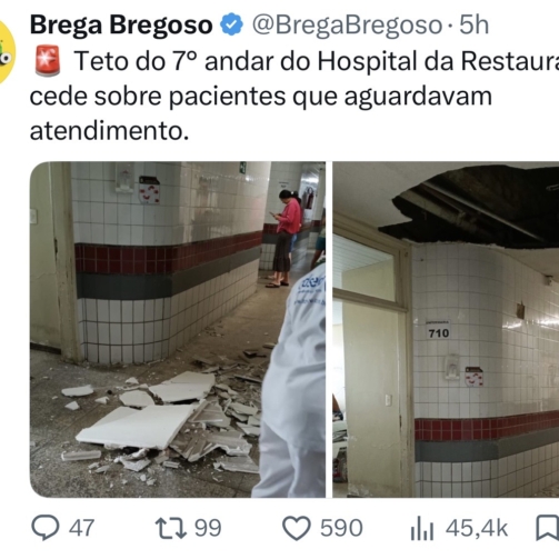 Página de informações sobre cultura local foi rápida na divulgação, com informação questionável, de acidente na Restauração