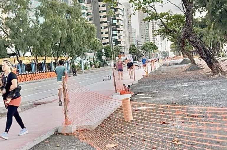 Contrato principal da obra do calçadão de Boa Viagem teve acréscimo de mais R$ 11,5 milhões