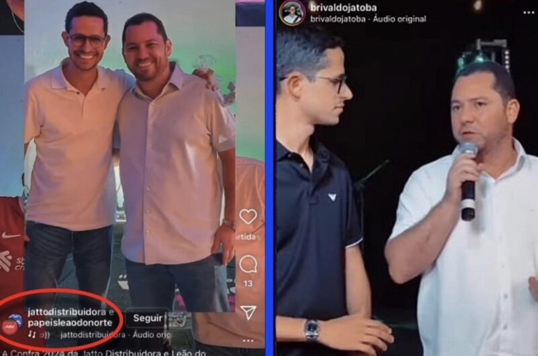Romerinho Jatobá participou das confraternizações das empresas em 2023 e 2024 ao lado do dono, Brivaldo Jatobá. Imagens não estão mais no ar